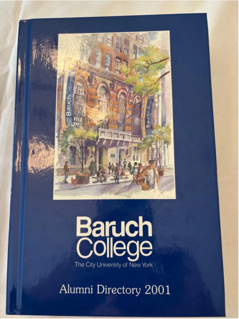 Baruch College 2001 Alumni Directory Coffee Table Book One Size Blue White #E97